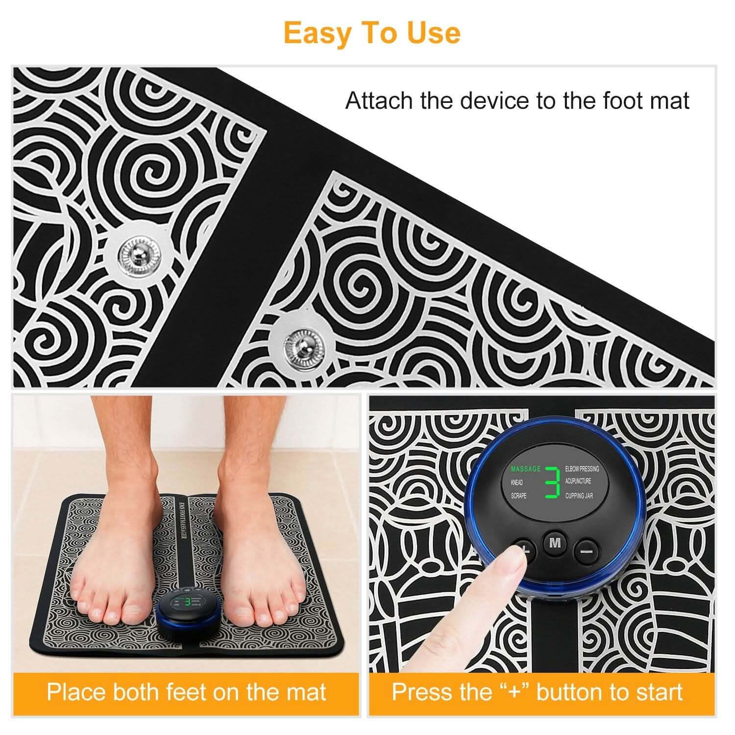 EMS Foot Massage Pad Electric Stimulator DailySale