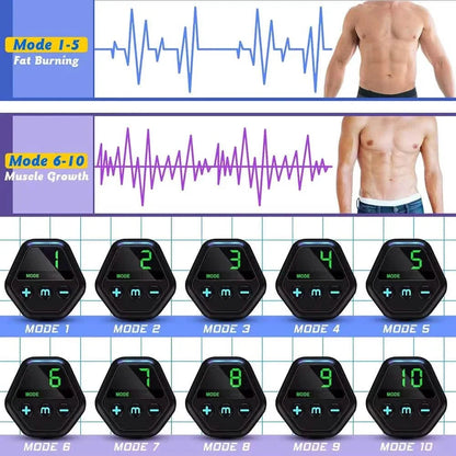 EMS Muscle Stimulator LCD Screen USB Rechargeable Portable Trainer DailySale