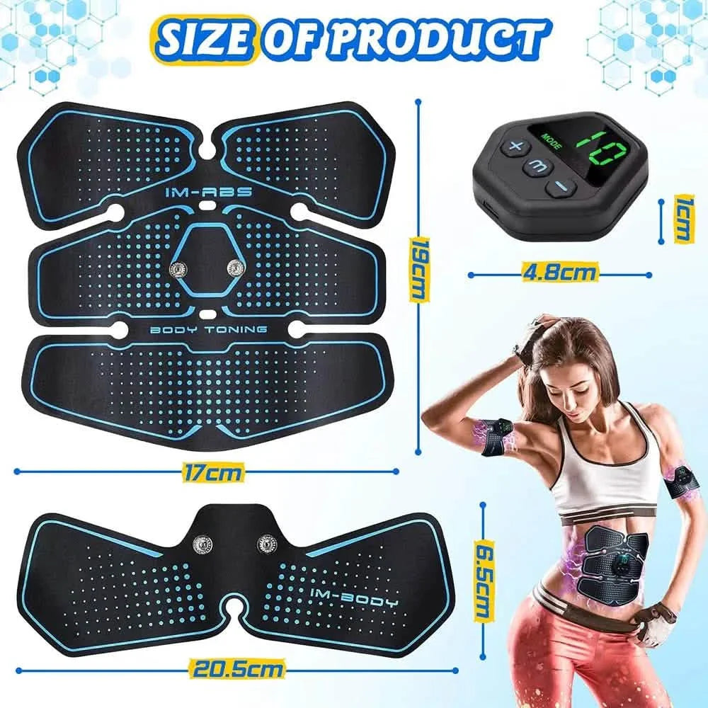 EMS Muscle Stimulator LCD Screen USB Rechargeable Portable Trainer DailySale