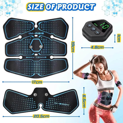 EMS Muscle Stimulator LCD Screen USB Rechargeable Portable Trainer DailySale