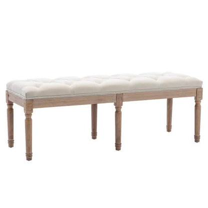 End of Bed Bench Upholstered Entryway Bench French Benchwith Rubberwood Legs DailySale