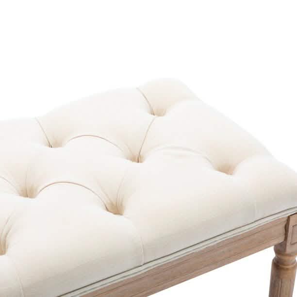 End of Bed Bench Upholstered Entryway Bench French Benchwith Rubberwood Legs DailySale