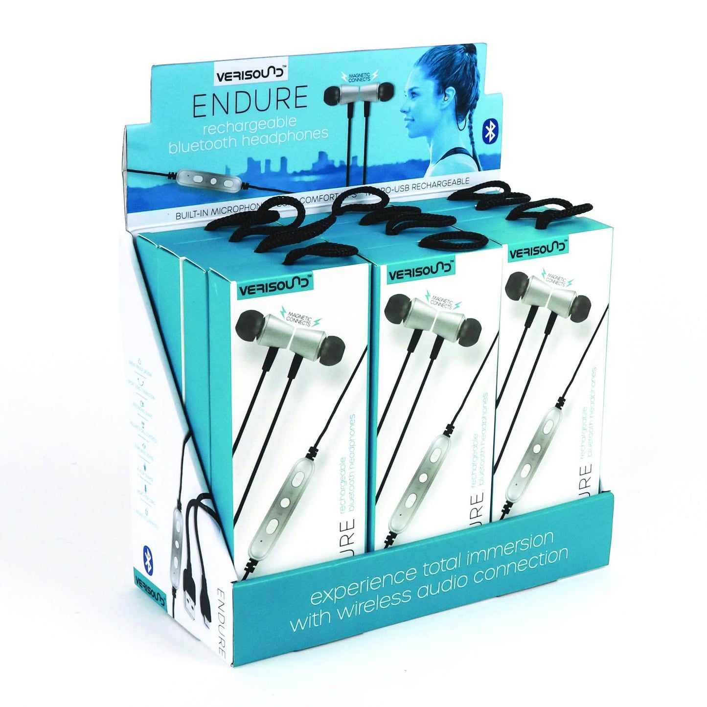 ENDURE Rechargeable Bluetooth Headphones DailySale
