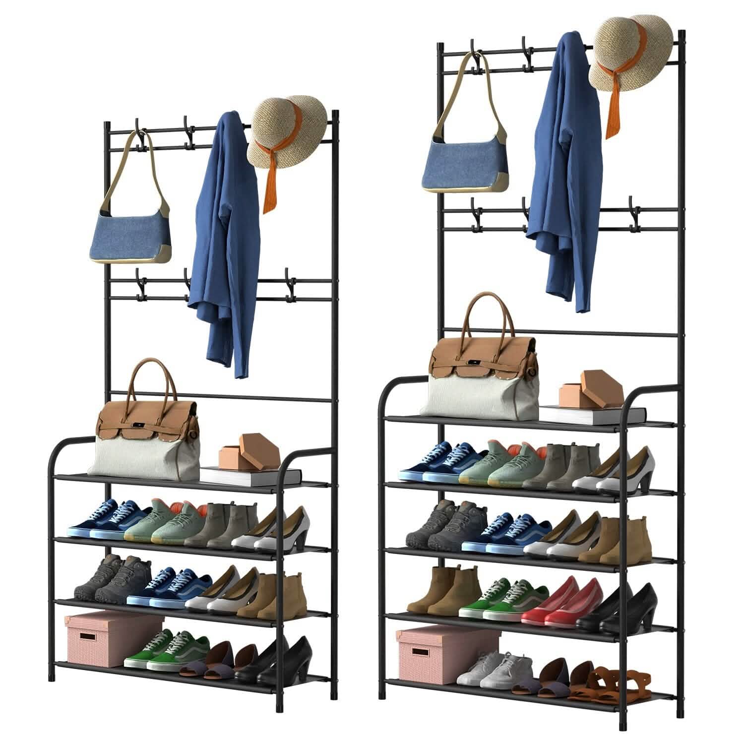 Entryway Coat Hat Rack Shoe Storage Shelf DailySale