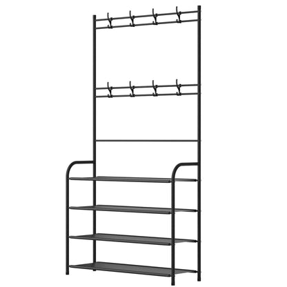 Entryway Coat Hat Rack Shoe Storage Shelf DailySale