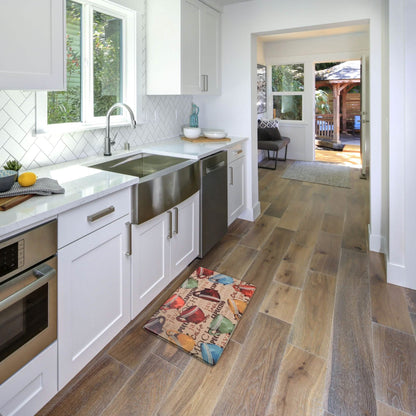 Bibb Home 1-2 Pack Anti Fatigue Cushioned Kitchen Mats DailySale