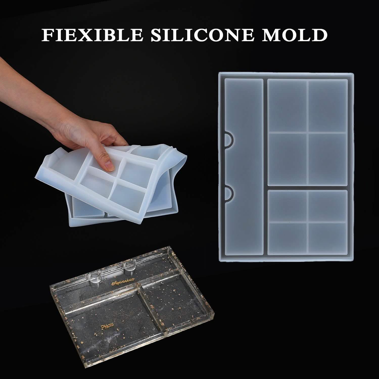 Epoxy Resin Silicone Molds Antlers Tree Branch Tray Jewelry Displayed Organizer DailySale