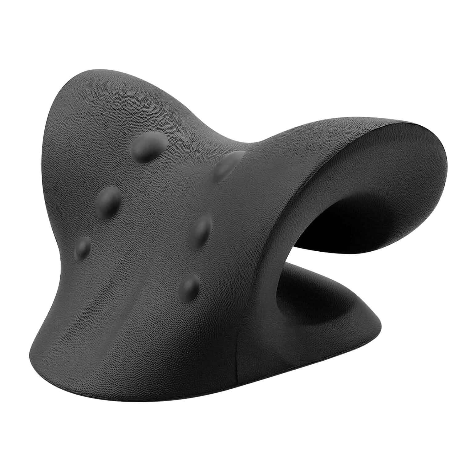 Ergonomic Heated Neck Stretcher Cervical Traction Therapy Pillow with Graphene Heating Pad DailySale