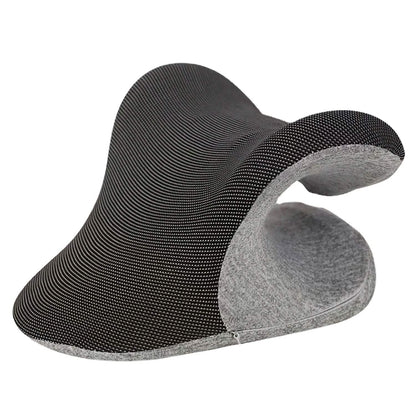 Ergonomic Heated Neck Stretcher Cervical Traction Therapy Pillow with Graphene Heating Pad DailySale