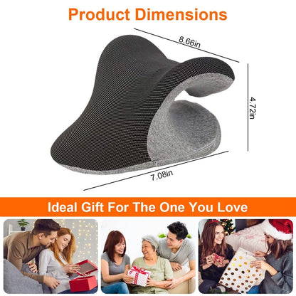 Ergonomic Heated Neck Stretcher Cervical Traction Therapy Pillow with Graphene Heating Pad DailySale