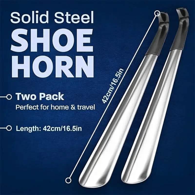 Ergonomic Stainless Steel Easy Grip Long Handle Shoe Horn DailySale