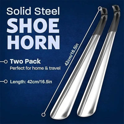 Ergonomic Stainless Steel Easy Grip Long Handle Shoe Horn DailySale
