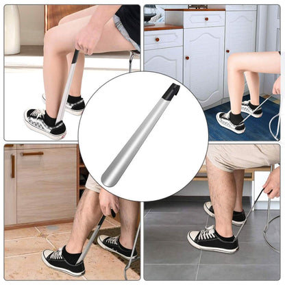 Ergonomic Stainless Steel Easy Grip Long Handle Shoe Horn DailySale