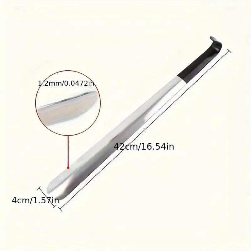 Ergonomic Stainless Steel Easy Grip Long Handle Shoe Horn DailySale