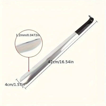 Ergonomic Stainless Steel Easy Grip Long Handle Shoe Horn DailySale