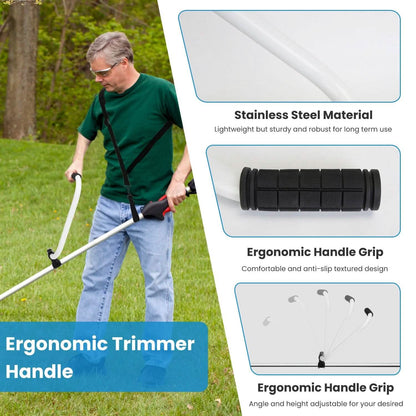 Ergonomic Trimmer Handle Grip with Shoulder Strap DailySale