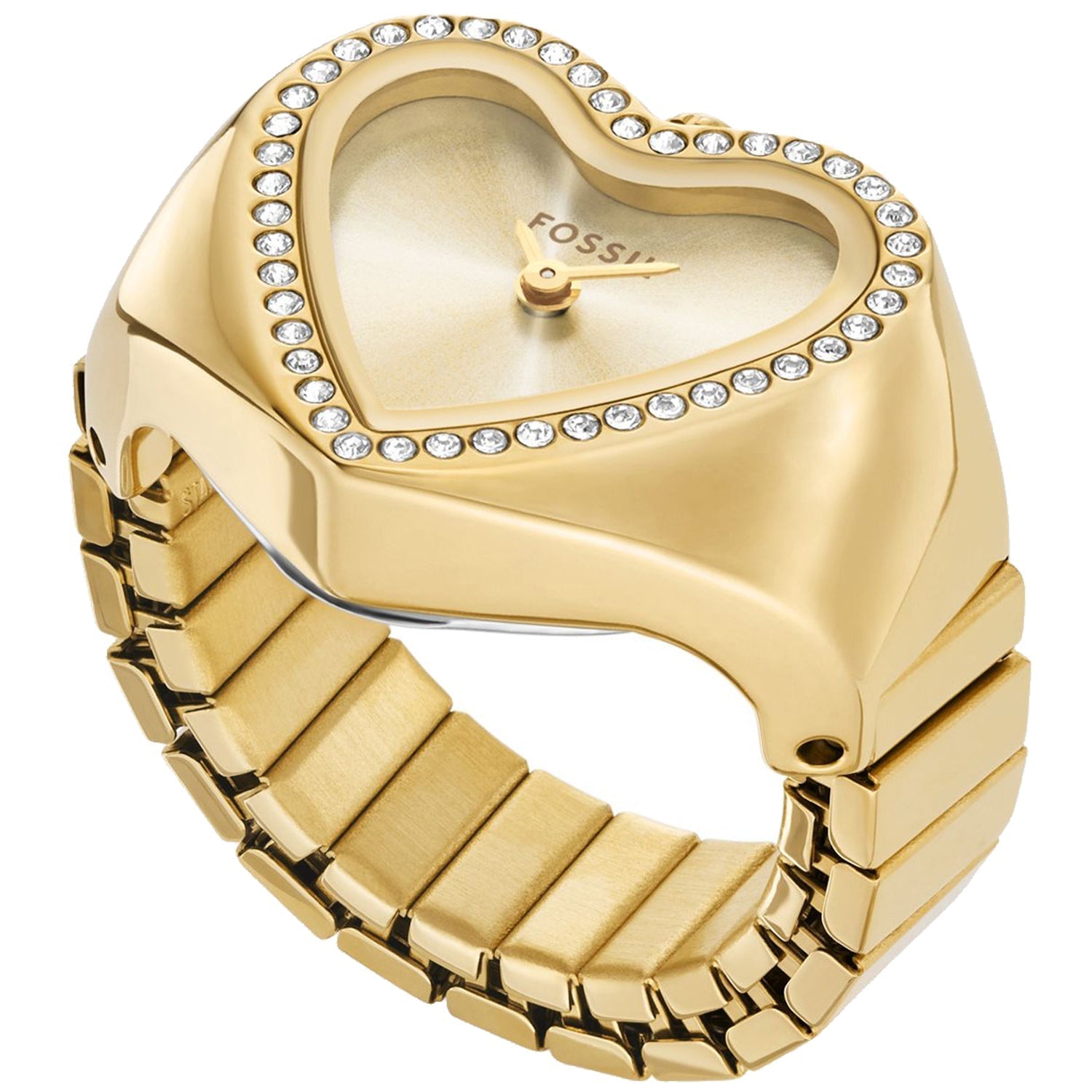 Fossil Women's Heart Watch Ring Bids.com