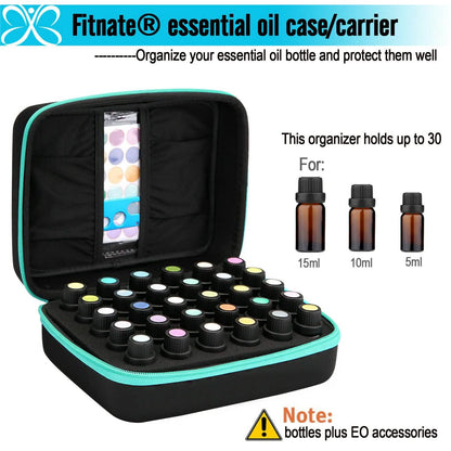 Essential Oils Storage for 30 Bottles Carrying Case+Oil Bottle Opener Cap Labels DailySale