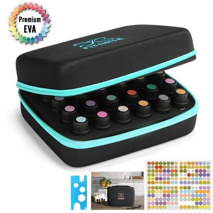 Essential Oils Storage for 30 Bottles Carrying Case+Oil Bottle Opener Cap Labels DailySale