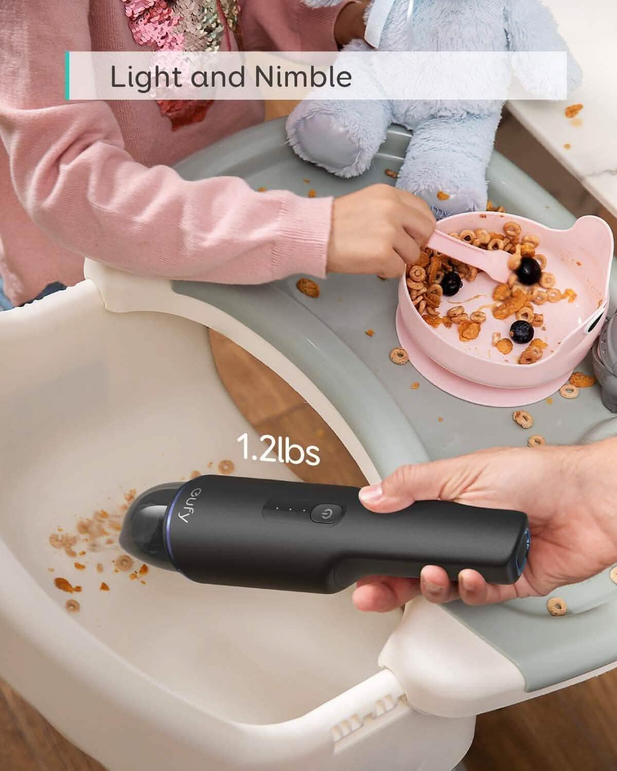 eufy by Anker, HomeVac H11, Cordless Handheld Vacuum Cleaner, Ultra-Lightweight (Refurbished) DailySale