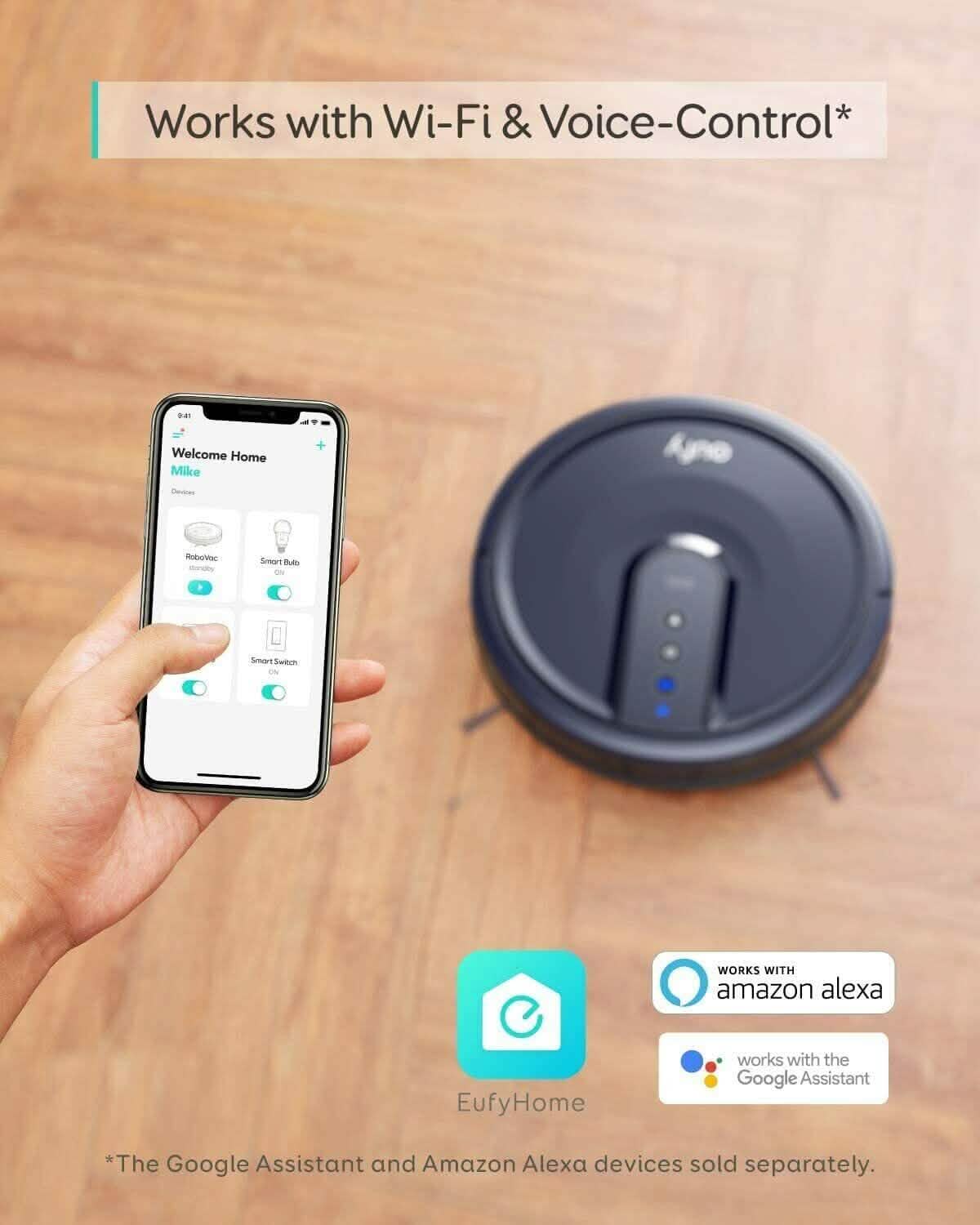eufy RoboVac 25C Robotic Vacuum Cleaner Wi-Fi Smart Robot (Refurbished) DailySale