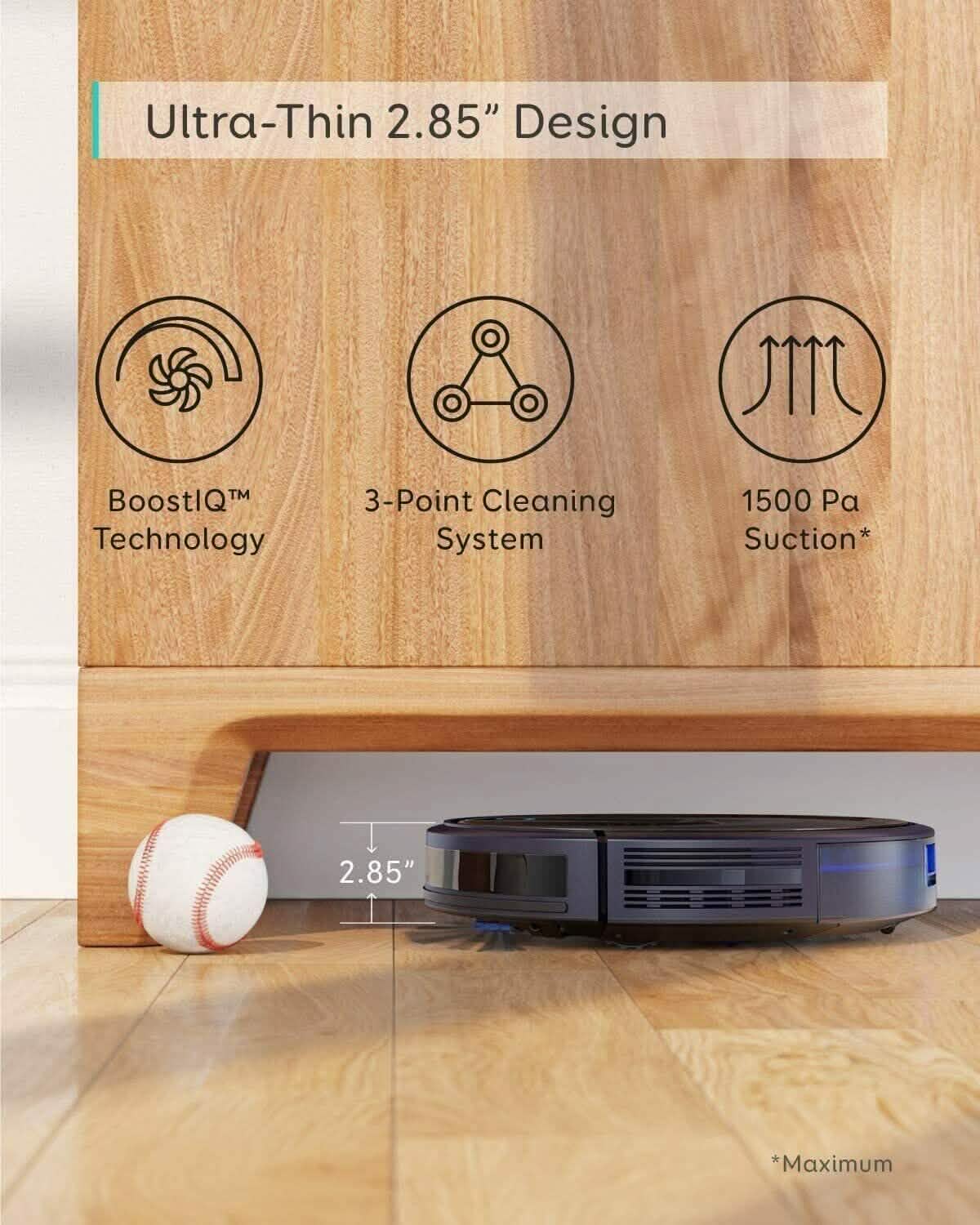 eufy RoboVac 25C Robotic Vacuum Cleaner Wi-Fi Smart Robot (Refurbished) DailySale