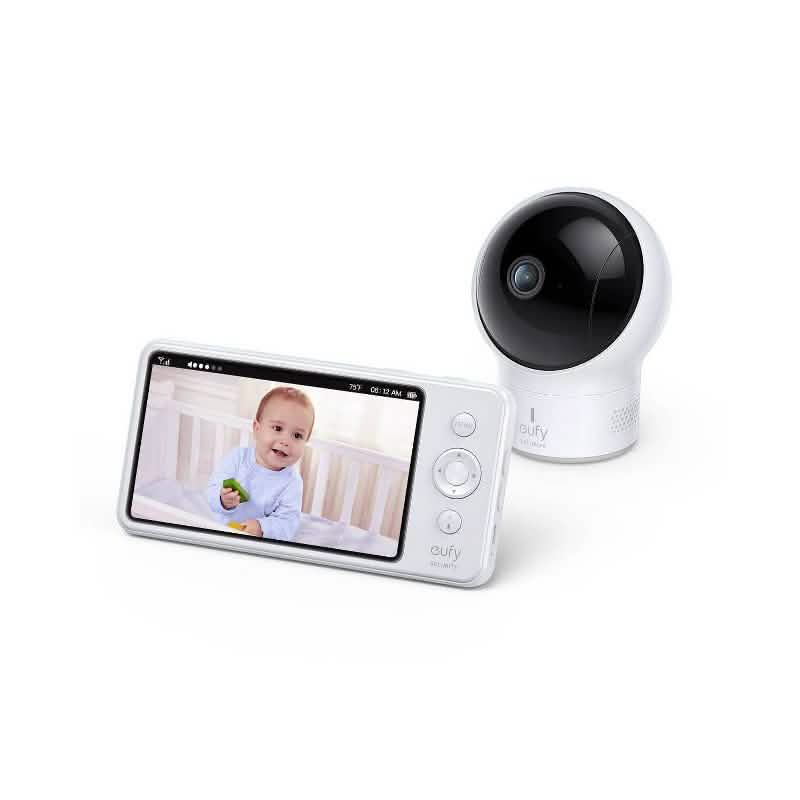 eufy SpaceView Pro 5" 720p Video Baby Monitor Pan&Tilt Camera 2-Way Audio (New Open-Box) DailySale