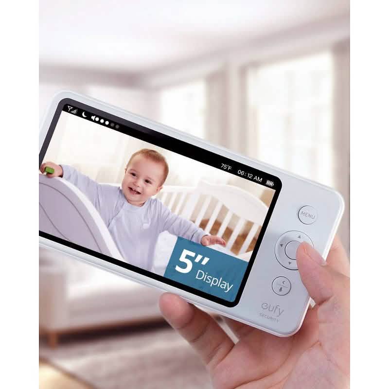 eufy SpaceView Pro 5" 720p Video Baby Monitor Pan&Tilt Camera 2-Way Audio (New Open-Box) DailySale