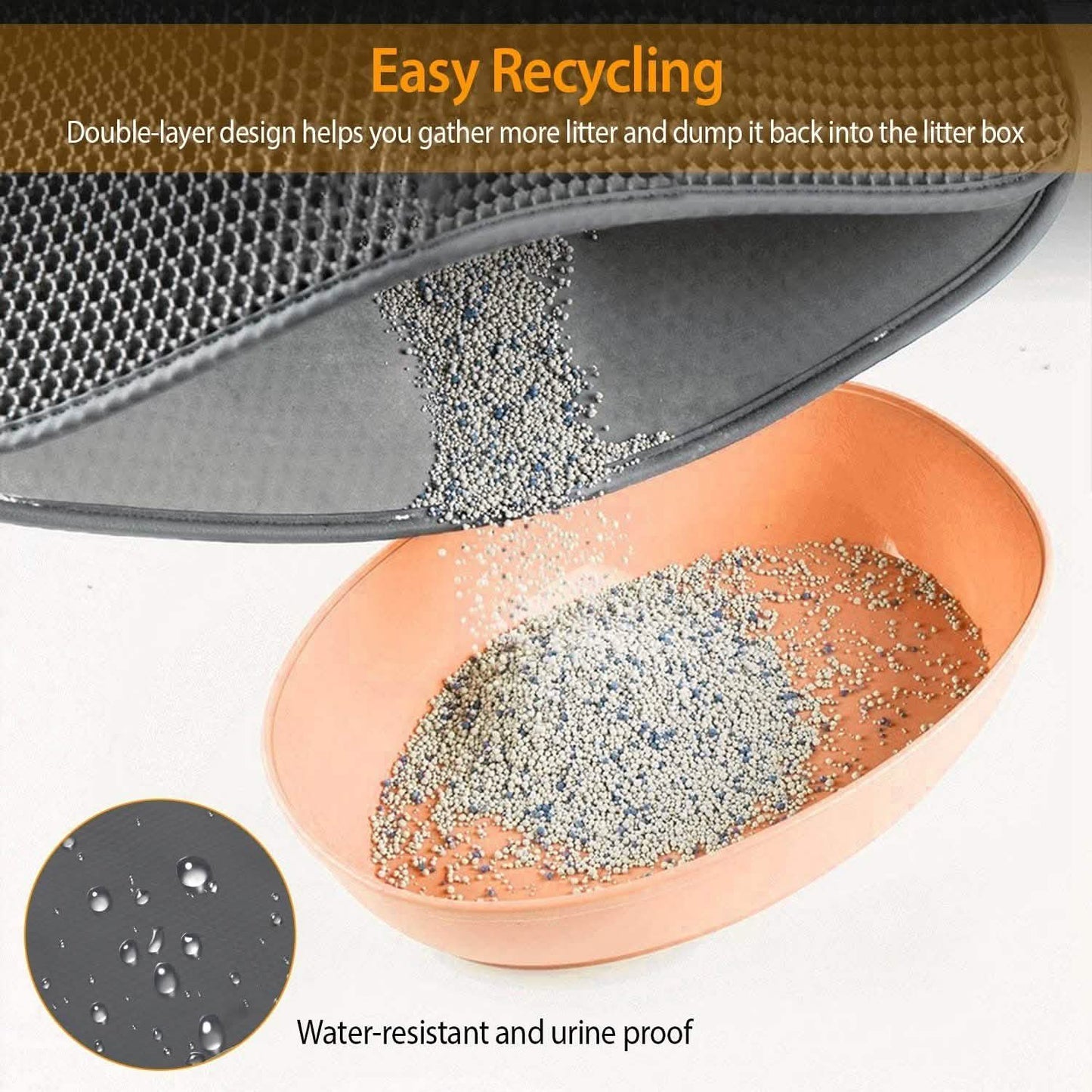 EVA Honeycomb Double Layer Cat Litter Mat DailySale