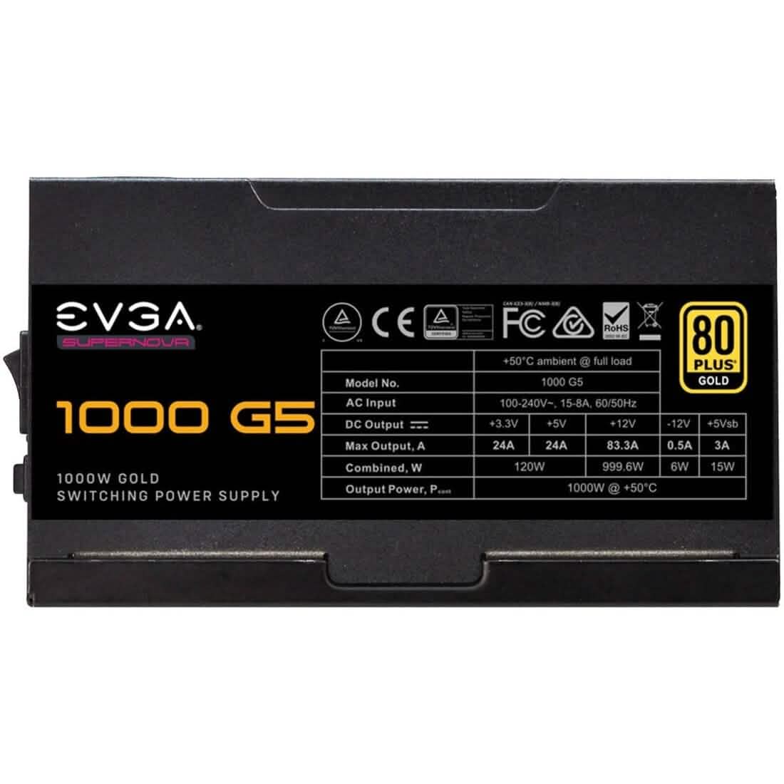 EVGA SuperNOVA 1000 G5 Power Supply (220-G5-1000-X1) (Refurbished) DailySale