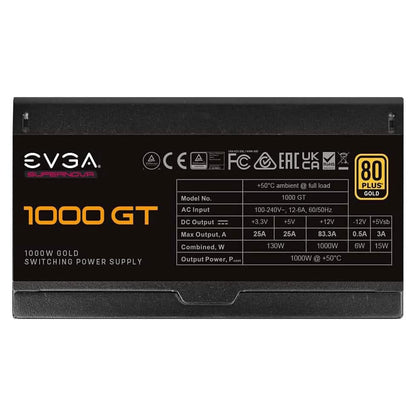 EVGA Supernova 1000 GT 80 Plus Gold 1000W Power Supply (Refurbished) DailySale