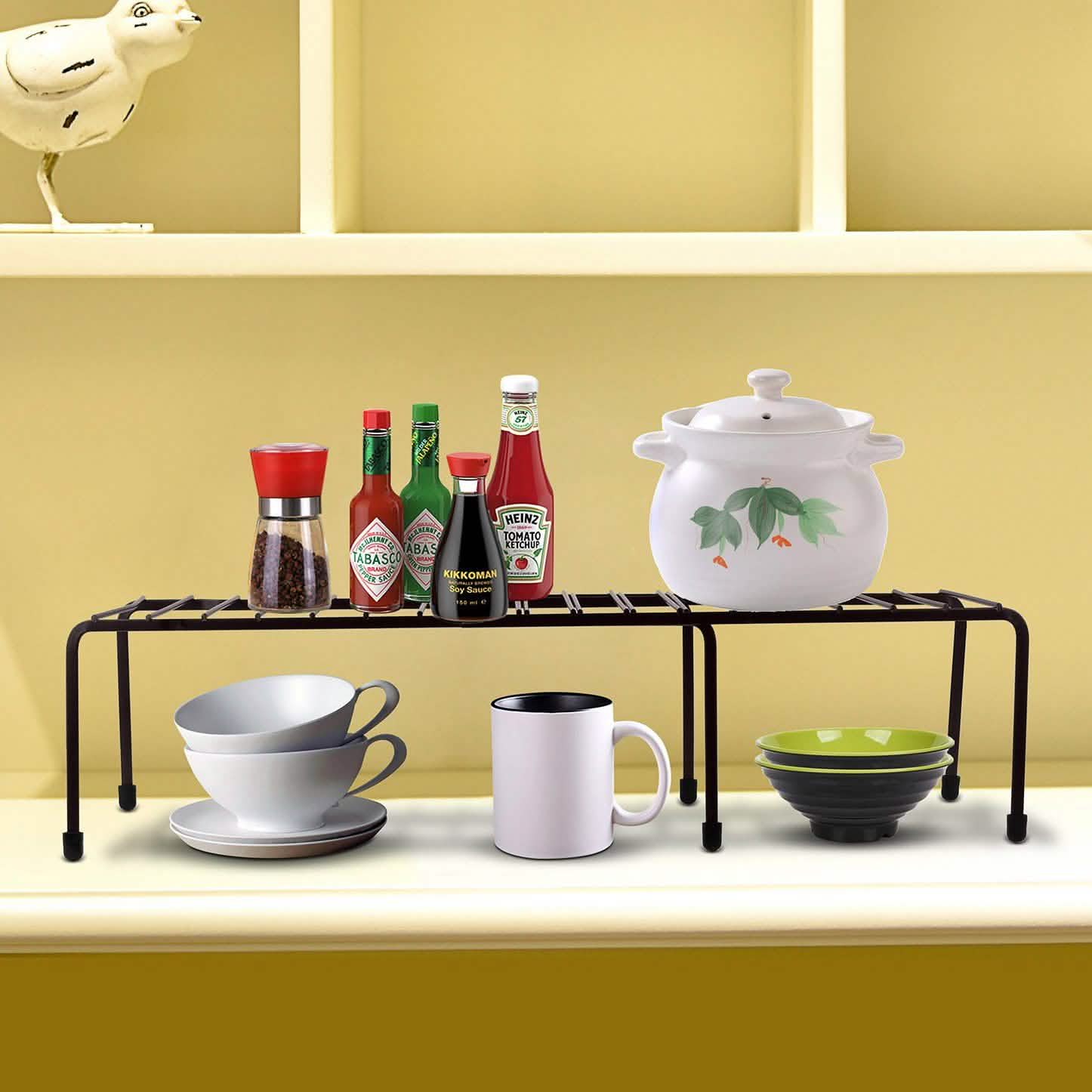 Expandable Kitchen Counter Metal Cabinet DailySale