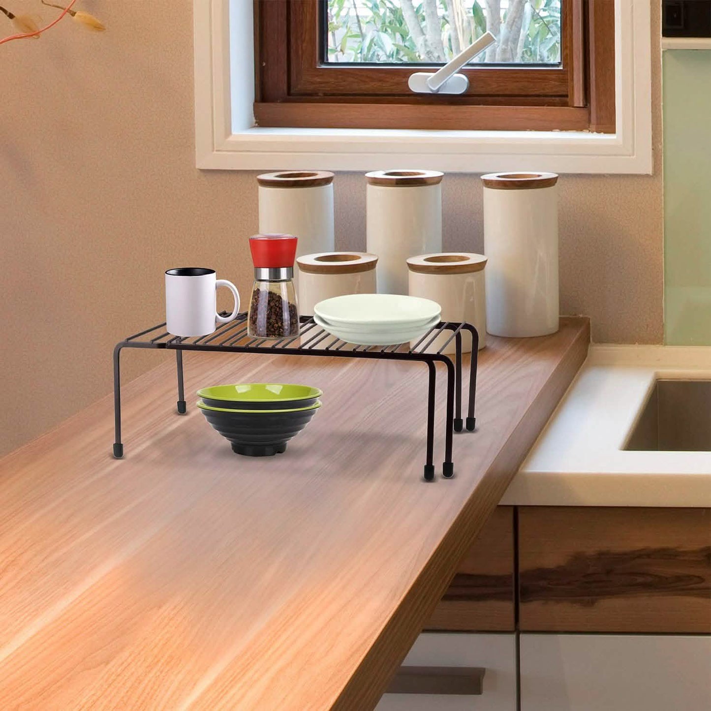 Expandable Kitchen Counter Metal Cabinet DailySale