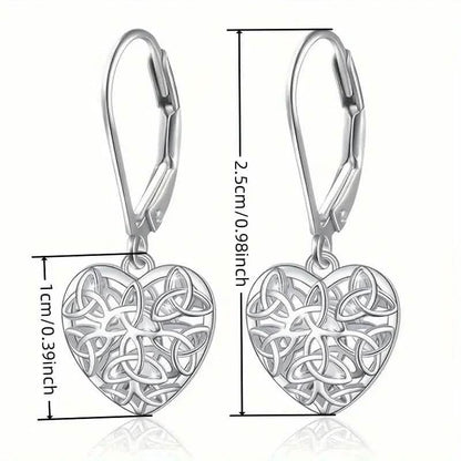 Exquisite Hollow Heart-Shaped Hoop Earrings DailySale