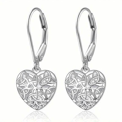 Exquisite Hollow Heart-Shaped Hoop Earrings DailySale