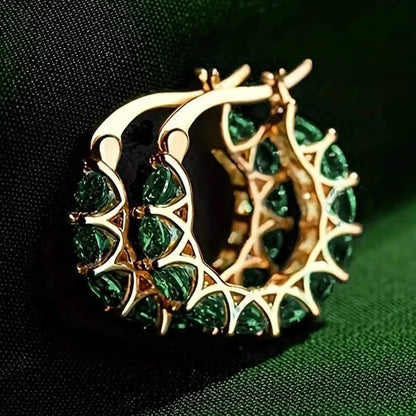 Exquisite Zirconia Hoop Earrings DailySale