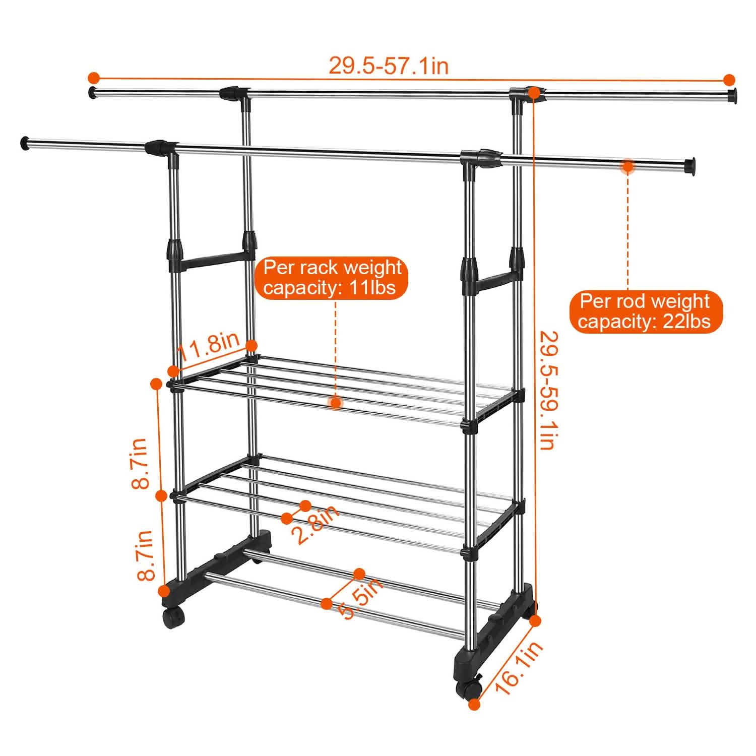 Extendable Garment Hanging Rack DailySale