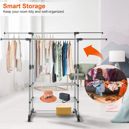 Extendable Garment Hanging Rack DailySale