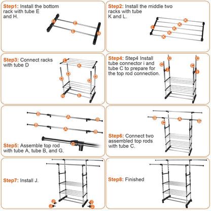 Extendable Garment Hanging Rack DailySale