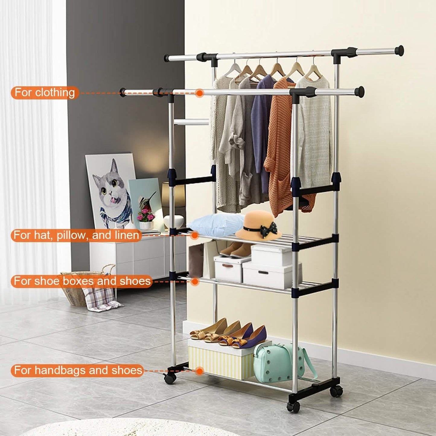 Extendable Garment Hanging Rack DailySale