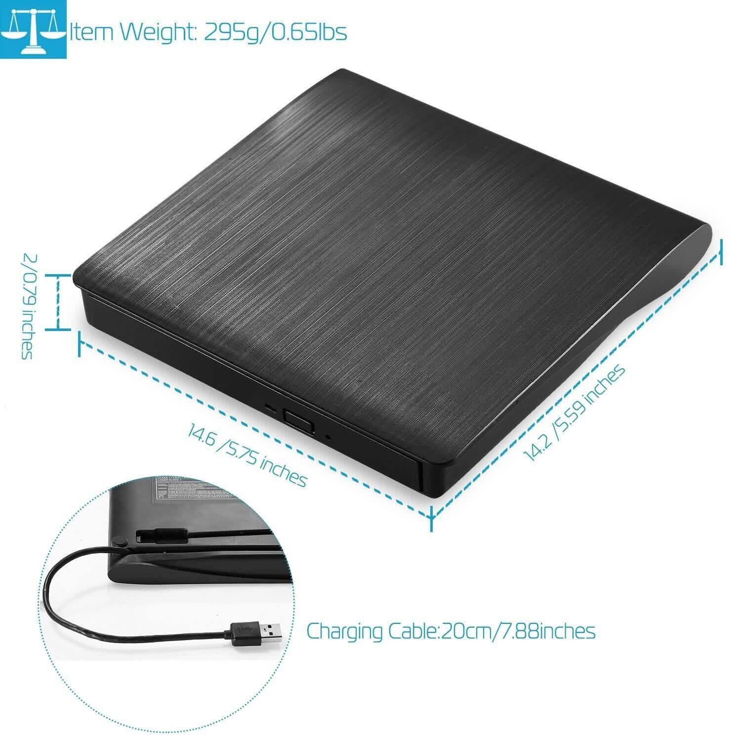 External CD DVD Drive USB 3.0 Slim DailySale