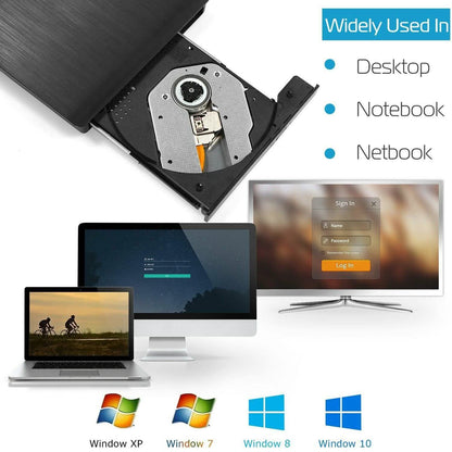 External CD DVD Drive USB 3.0 Slim DailySale