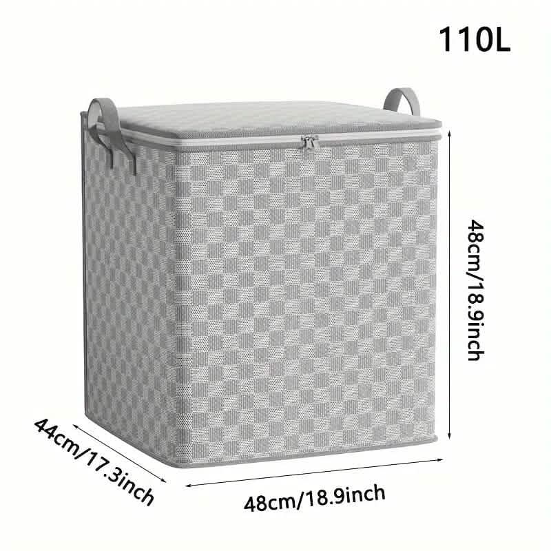 Checkerboard Canvas Portable Storage Box DailySale