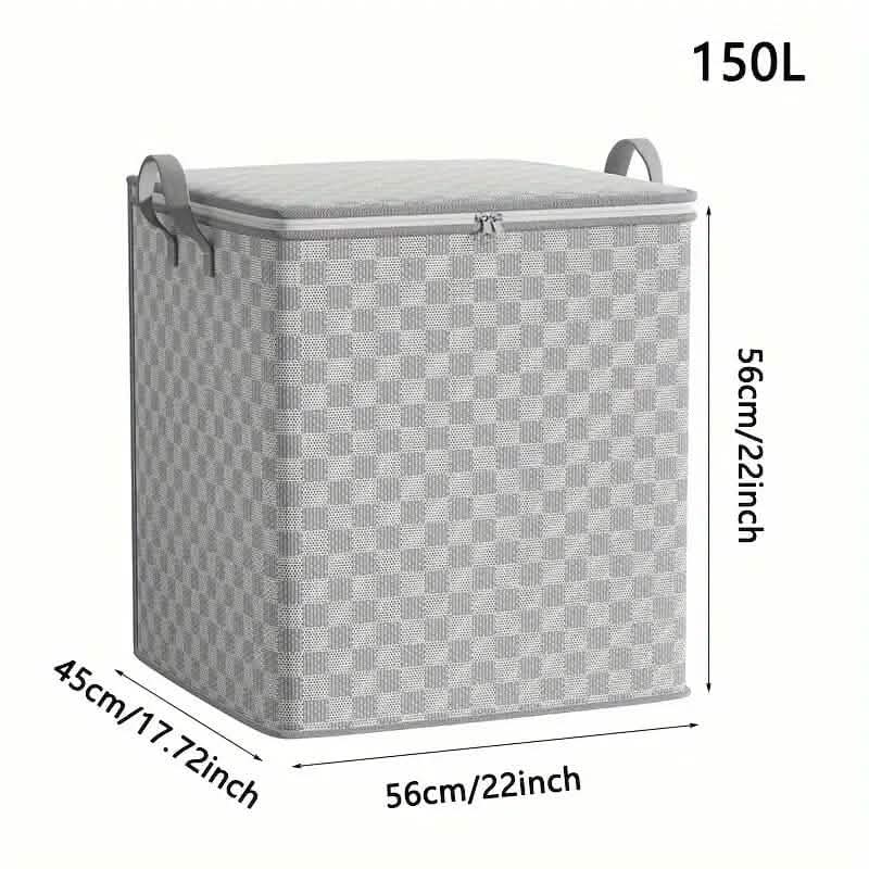 Checkerboard Canvas Portable Storage Box DailySale