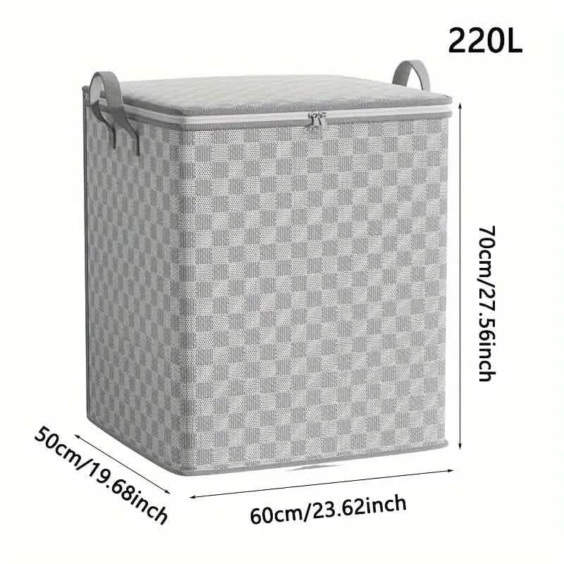 Checkerboard Canvas Portable Storage Box DailySale