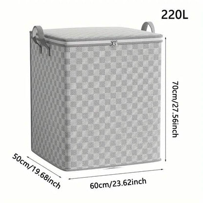 Checkerboard Canvas Portable Storage Box DailySale
