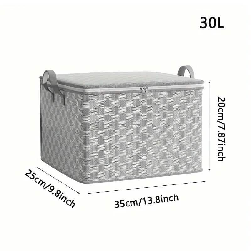 Checkerboard Canvas Portable Storage Box DailySale