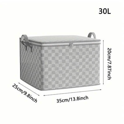 Checkerboard Canvas Portable Storage Box DailySale