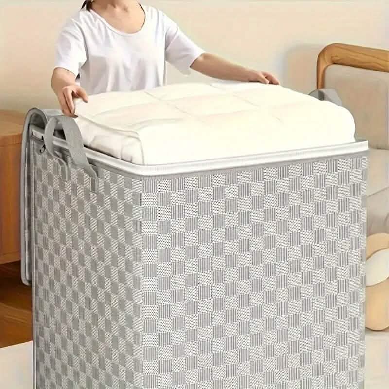 Checkerboard Canvas Portable Storage Box DailySale