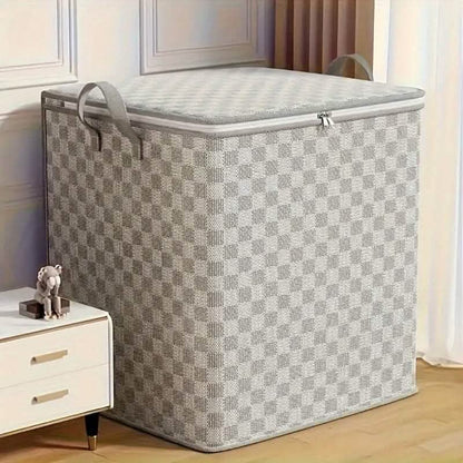 Checkerboard Canvas Portable Storage Box DailySale